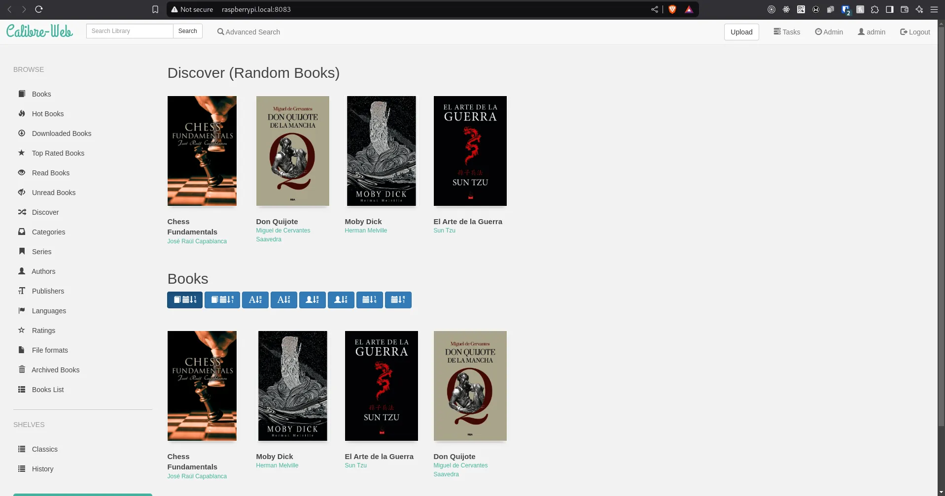 Calibre-Web eBook Library